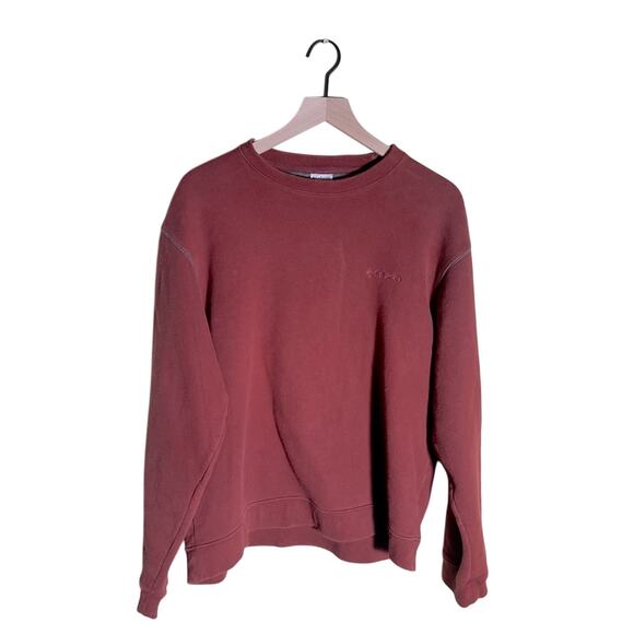 COLUMBIA double lined rust red crewneck M - Picture 1 of 4